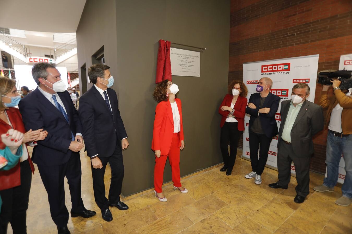 Inauguración de la nueva sede de CCOO en Sevilla