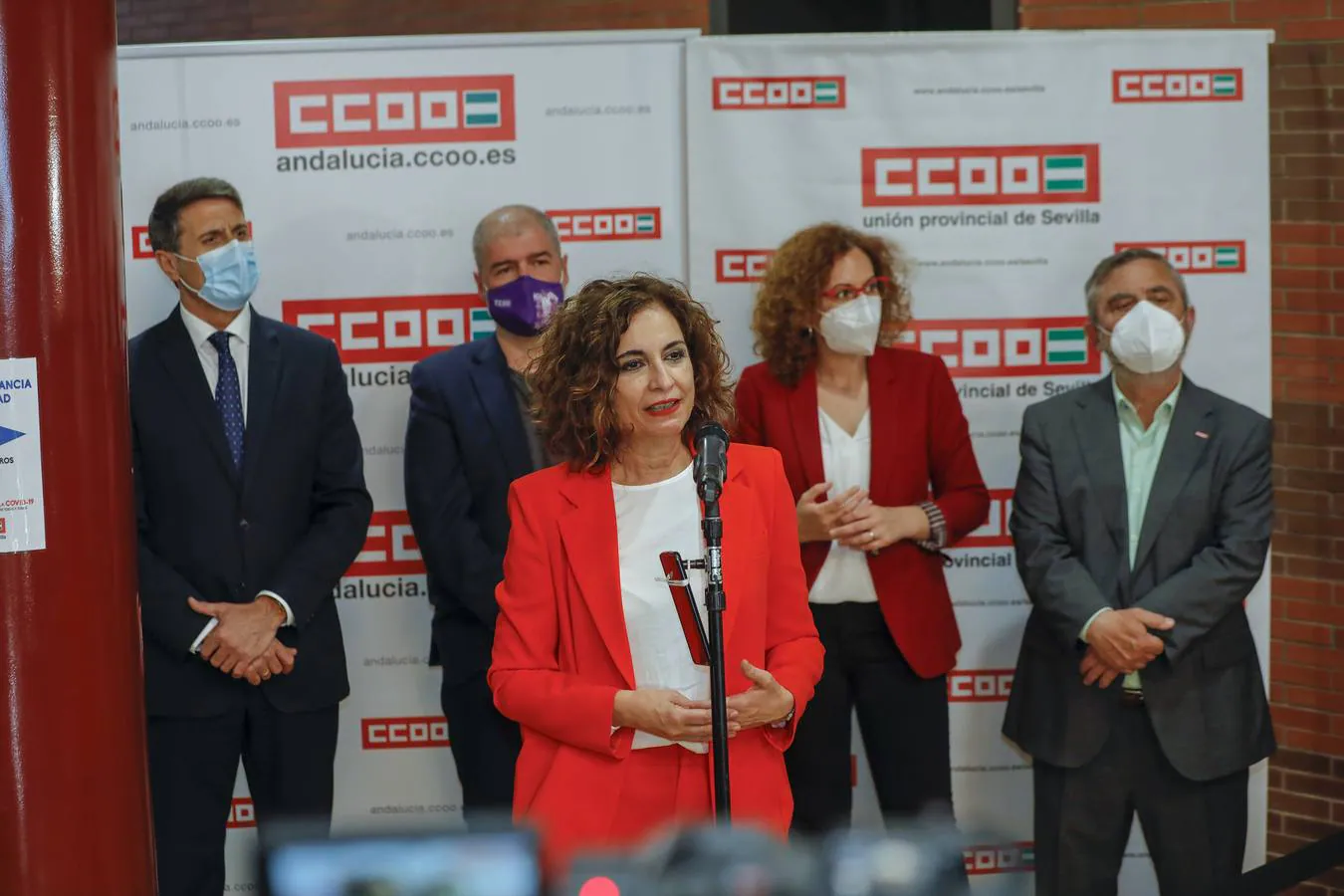 Inauguración de la nueva sede de CCOO en Sevilla