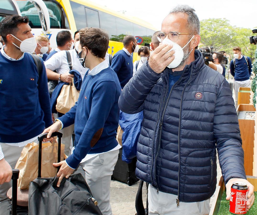 FOTOS: El Cádiz CF, rumbo a Madrid para medirse al Getafe