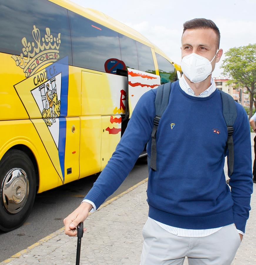 FOTOS: El Cádiz CF, rumbo a Madrid para medirse al Getafe