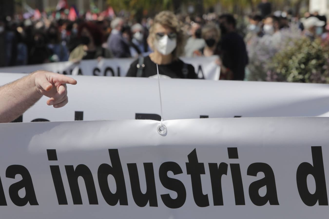 Manifestación por la reindustrialización de la Bahía de Cádiz