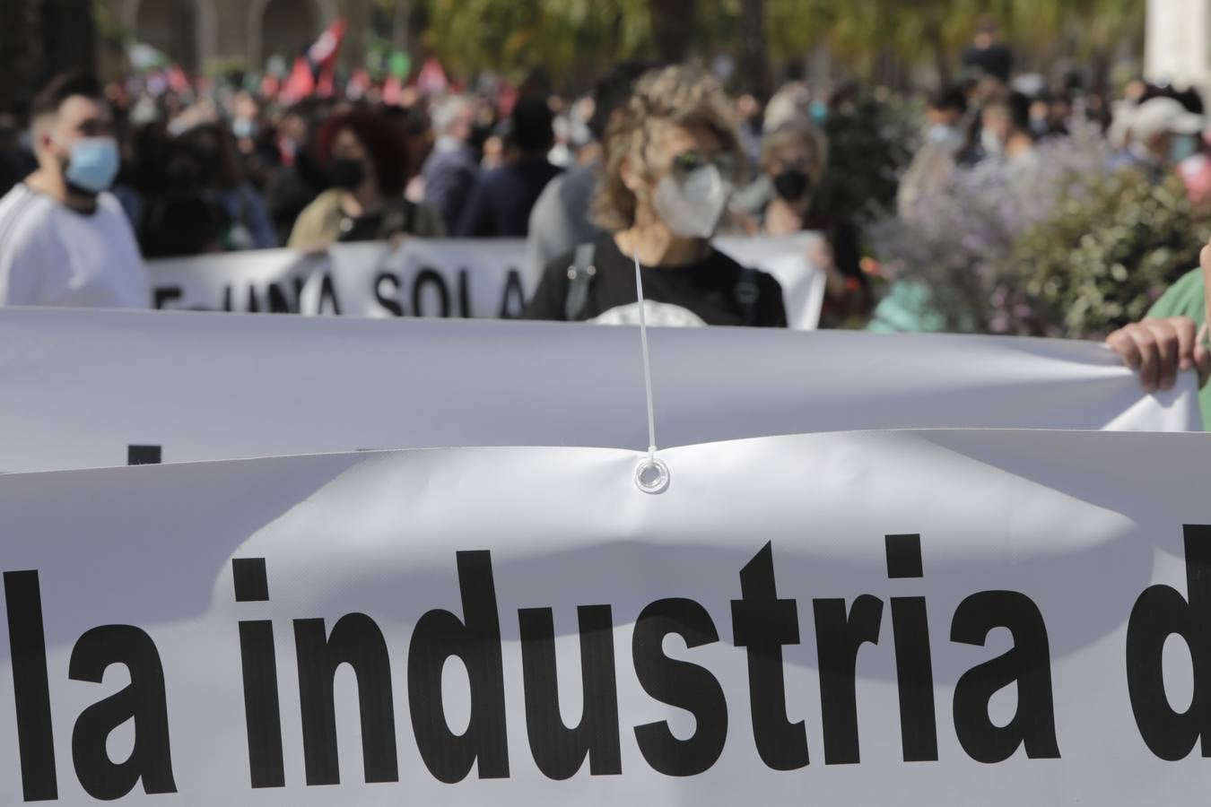 Manifestación por la reindustrialización de la Bahía de Cádiz