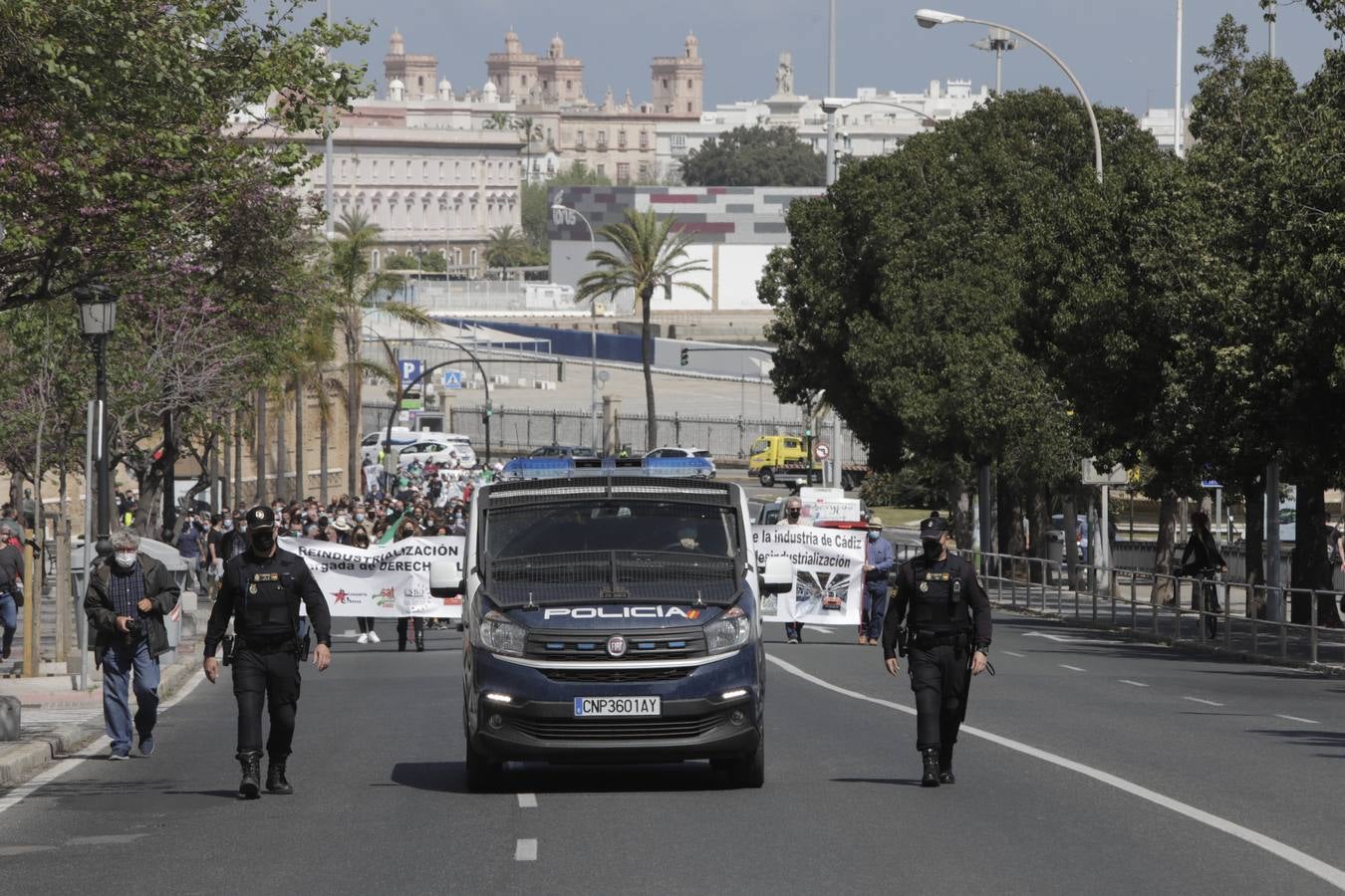 Manifestación por la reindustrialización de la Bahía de Cádiz