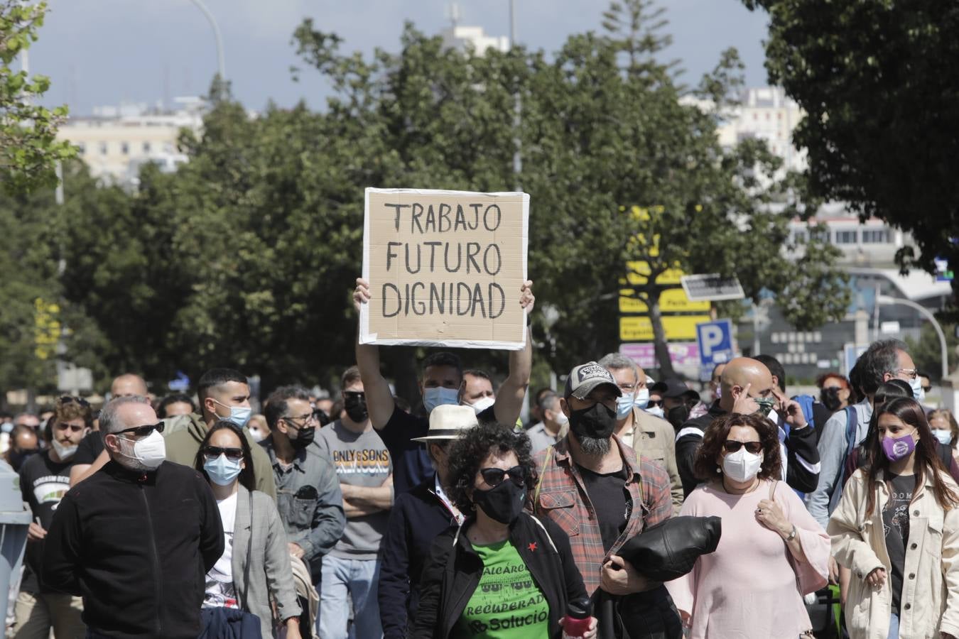 Manifestación por la reindustrialización de la Bahía de Cádiz