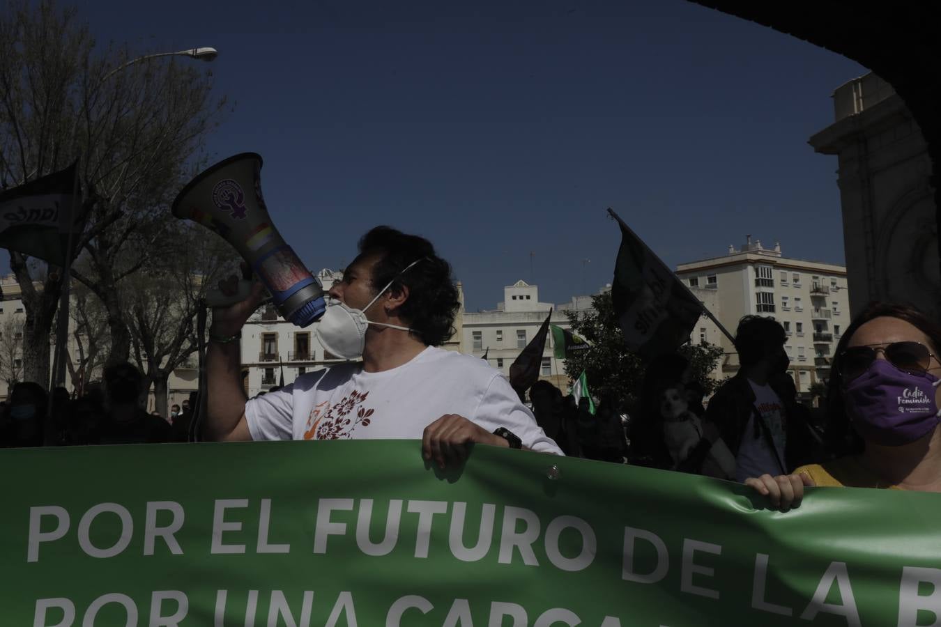 Manifestación por la reindustrialización de la Bahía de Cádiz