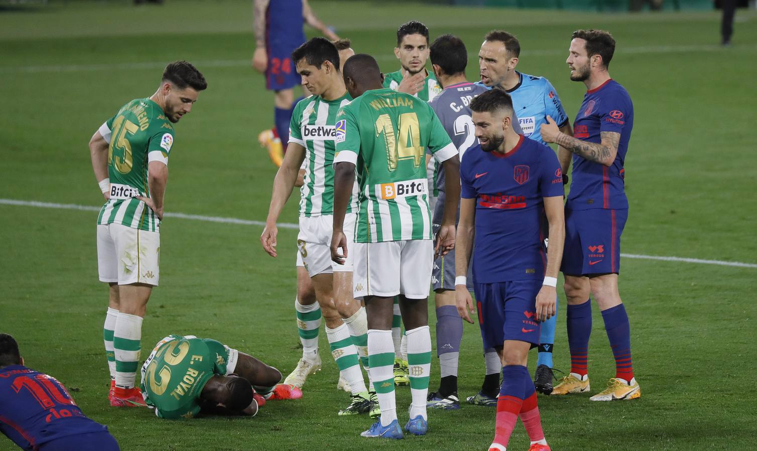 Partido entre el Betis y el Atlético de Madrid