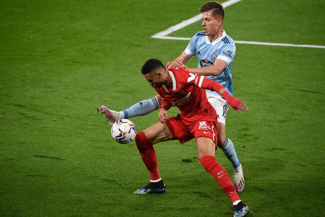 Partido entre el Celta y el Sevilla