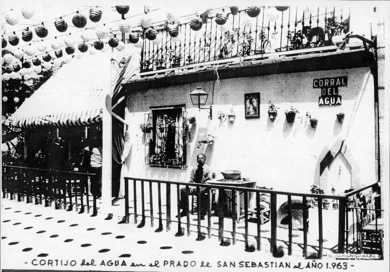 Caseta del Corral del Agua en la Feria de Abril de Sevilla de 1963