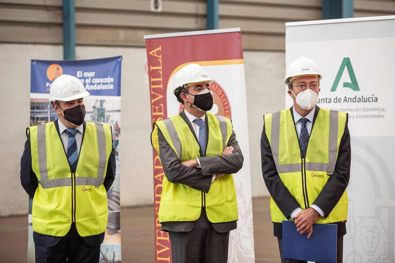 Primera piedra del centro de innovación del Puerto de Sevilla