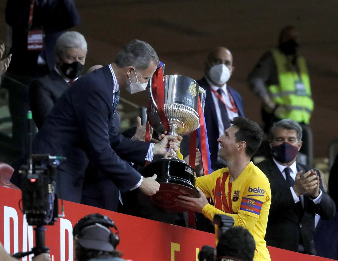 Athletic - Barcelona (0-4): Las sevillanas las bailó Messi en La Cartuja
