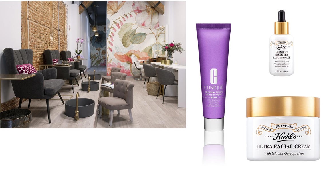 De izquierda a derecha: nuevo salón en Madrid, Selvarrosa, con las últimas técnicas en belleza, productos orgánicos y excelente servicio y ambiente, donde se puede regalar una manipedi ideal para inaugurar temporada o un masaje facial revitalizante único (consultar tarjetas regalo). Quién no haya caído aún en el retinol está tardando, y el de Clinique es la excusa perfecta para aplicarse el ingrediente antiedad top mediante este increíble tratamiento nocturno (86,50€). Crema faciial y sérum concentrado nocturno de la marca Kiehl's, que celebra su 170 aniversario con esta edición especial limitada, con sus fórmulas y productos más icónicos (29,50€ la crema y 66€ el concentrado).