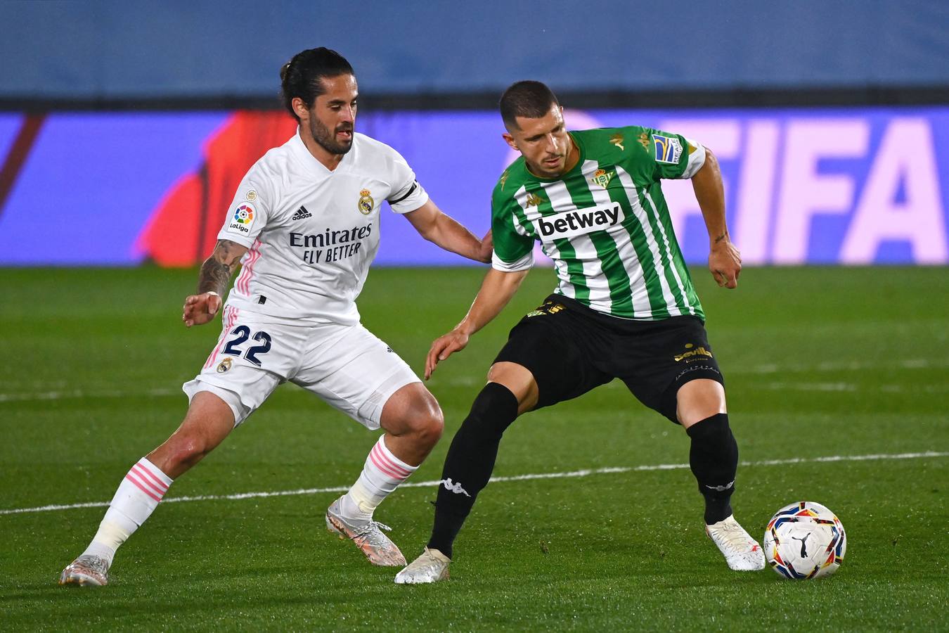 Partido entre el Real Madrid y el Real Betis