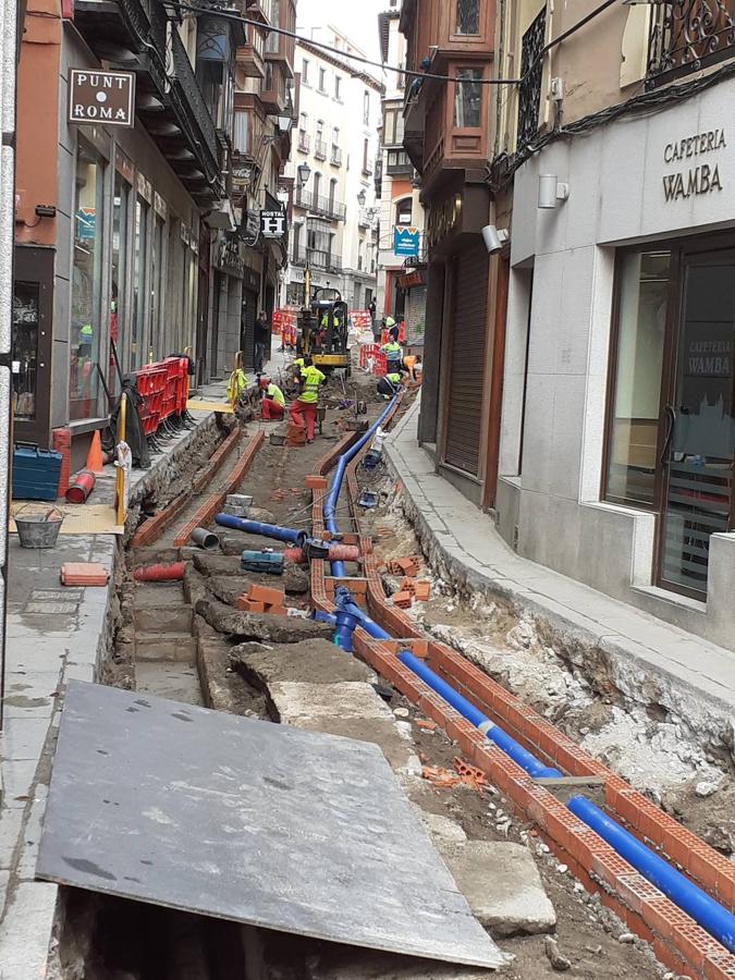 Las obras de la calle Comercio, en imágenes