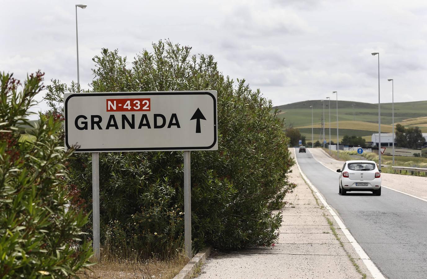 Así está la carretera N-432 a su paso por Córdoba, en imágenes