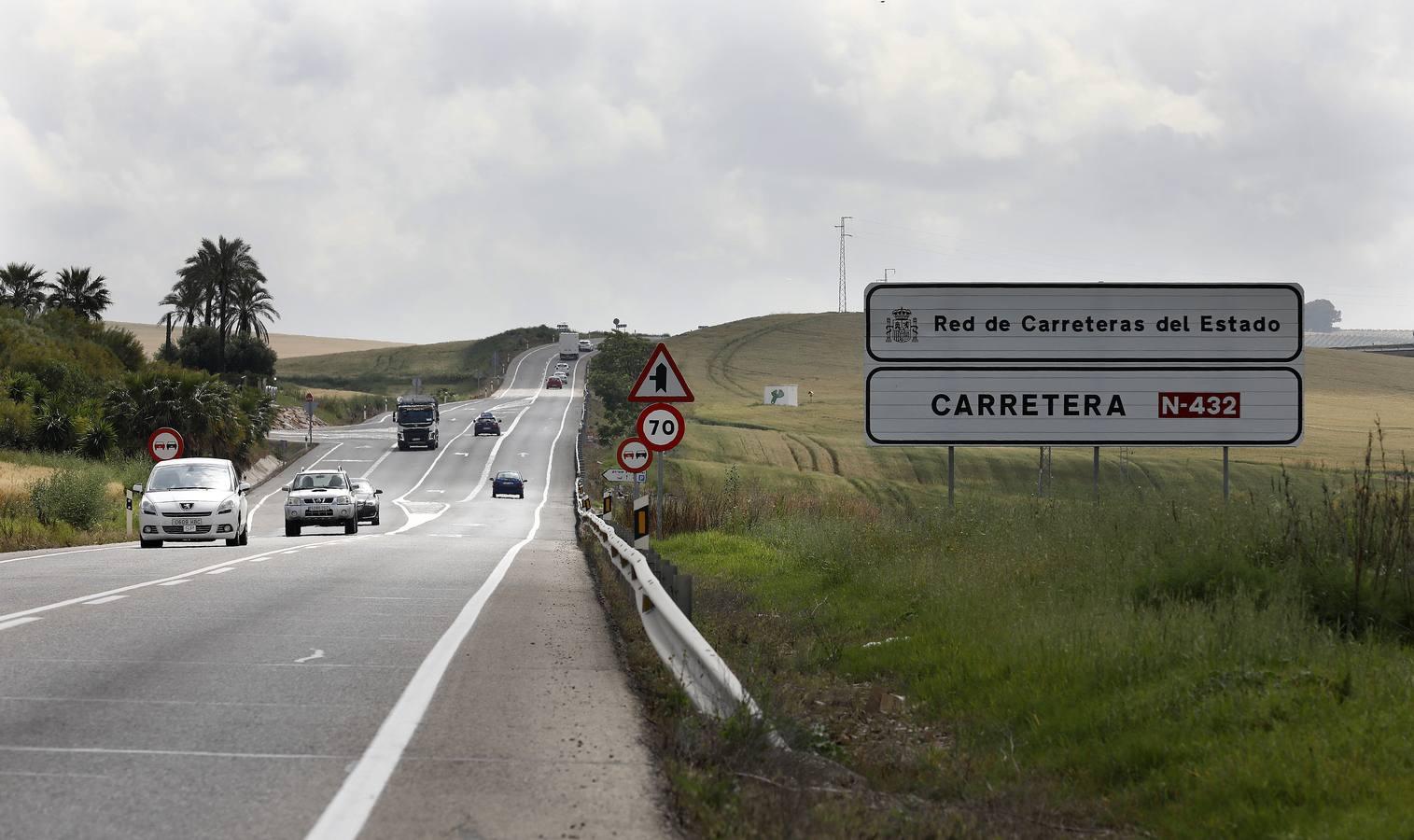 Así está la carretera N-432 a su paso por Córdoba, en imágenes