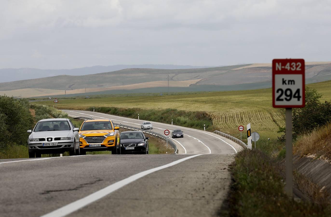 Así está la carretera N-432 a su paso por Córdoba, en imágenes