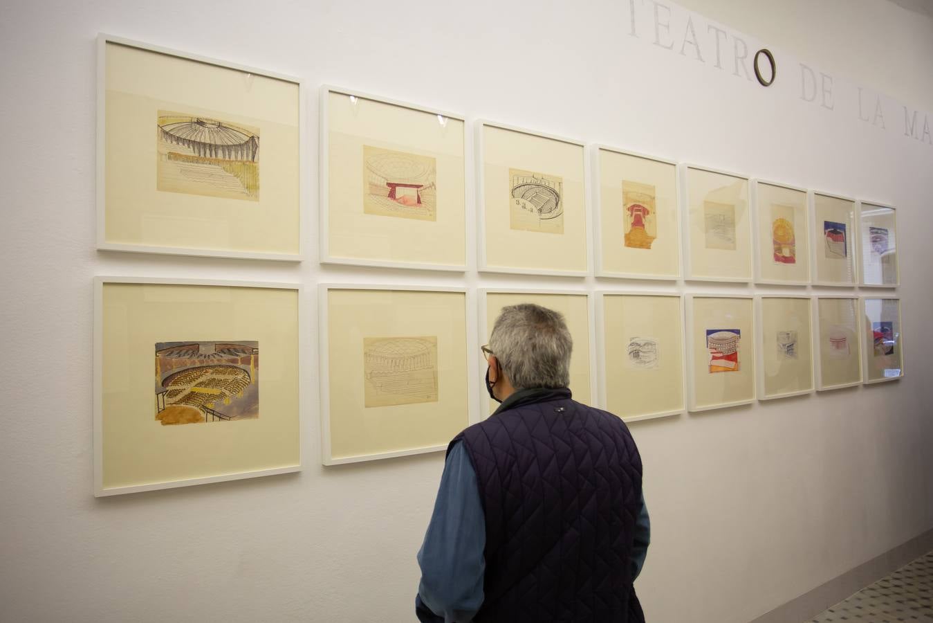 Inauguración de la exposición 'Crónica de un viaje apasionante. Los bocetos de Aurelio del Pozo para el Teatro de la Maestranza'