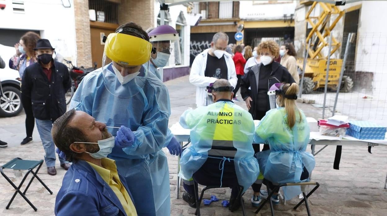 Las pruebas del Covid a los dueños de los Patios de Córdoba, en imágenes