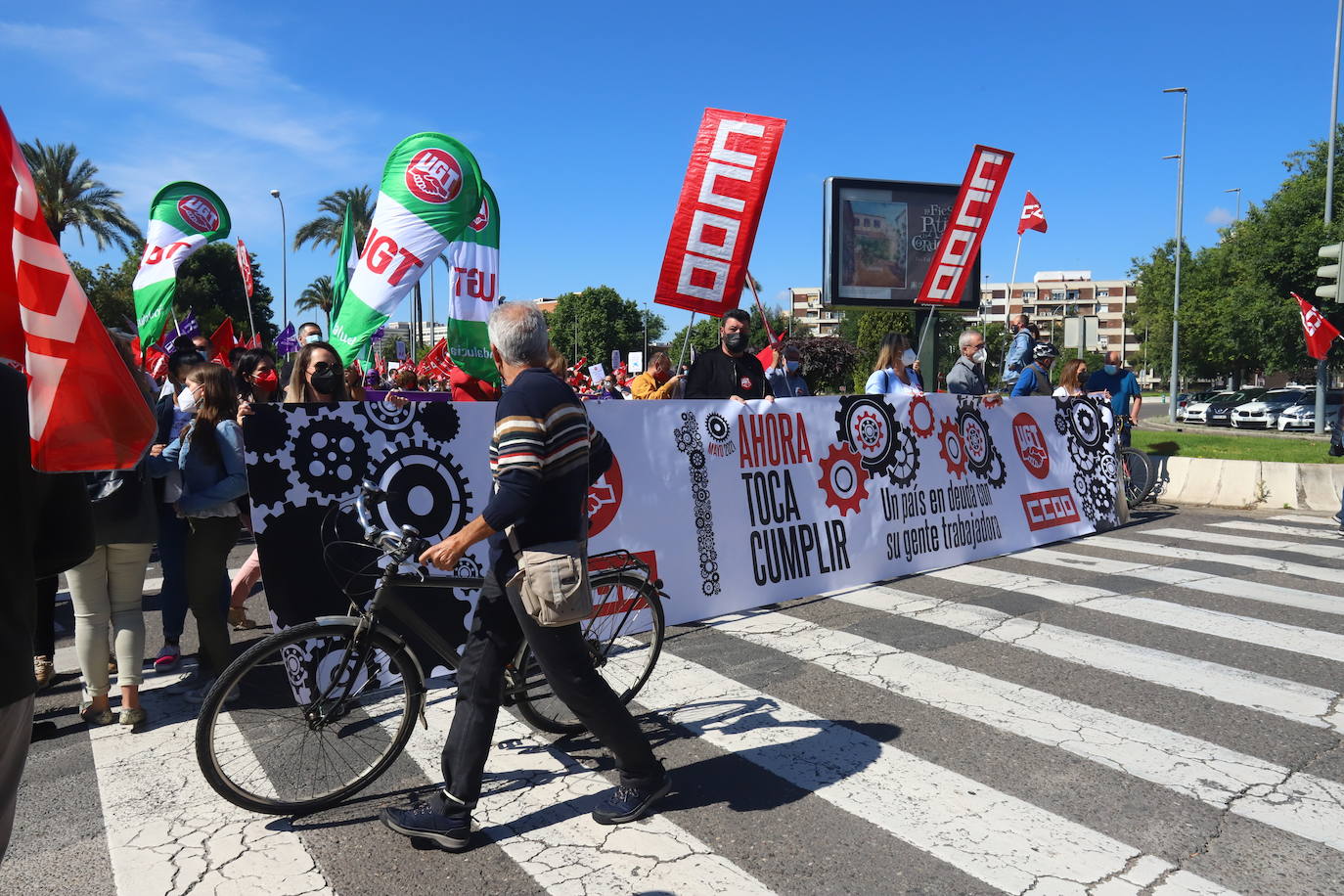 La manifestación del Primero de Mayo en Córdoba, en imágenes