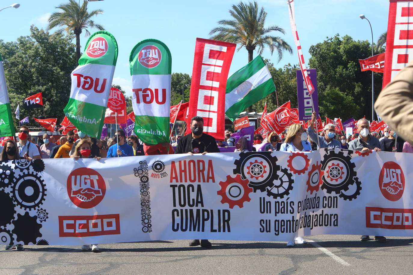 La manifestación del Primero de Mayo en Córdoba, en imágenes