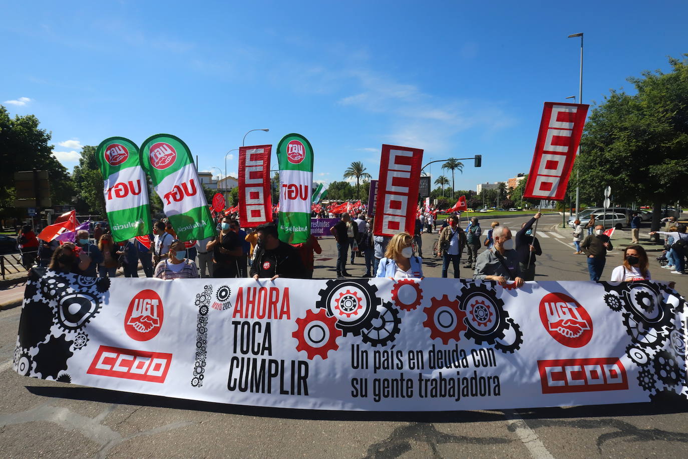 La manifestación del Primero de Mayo en Córdoba, en imágenes