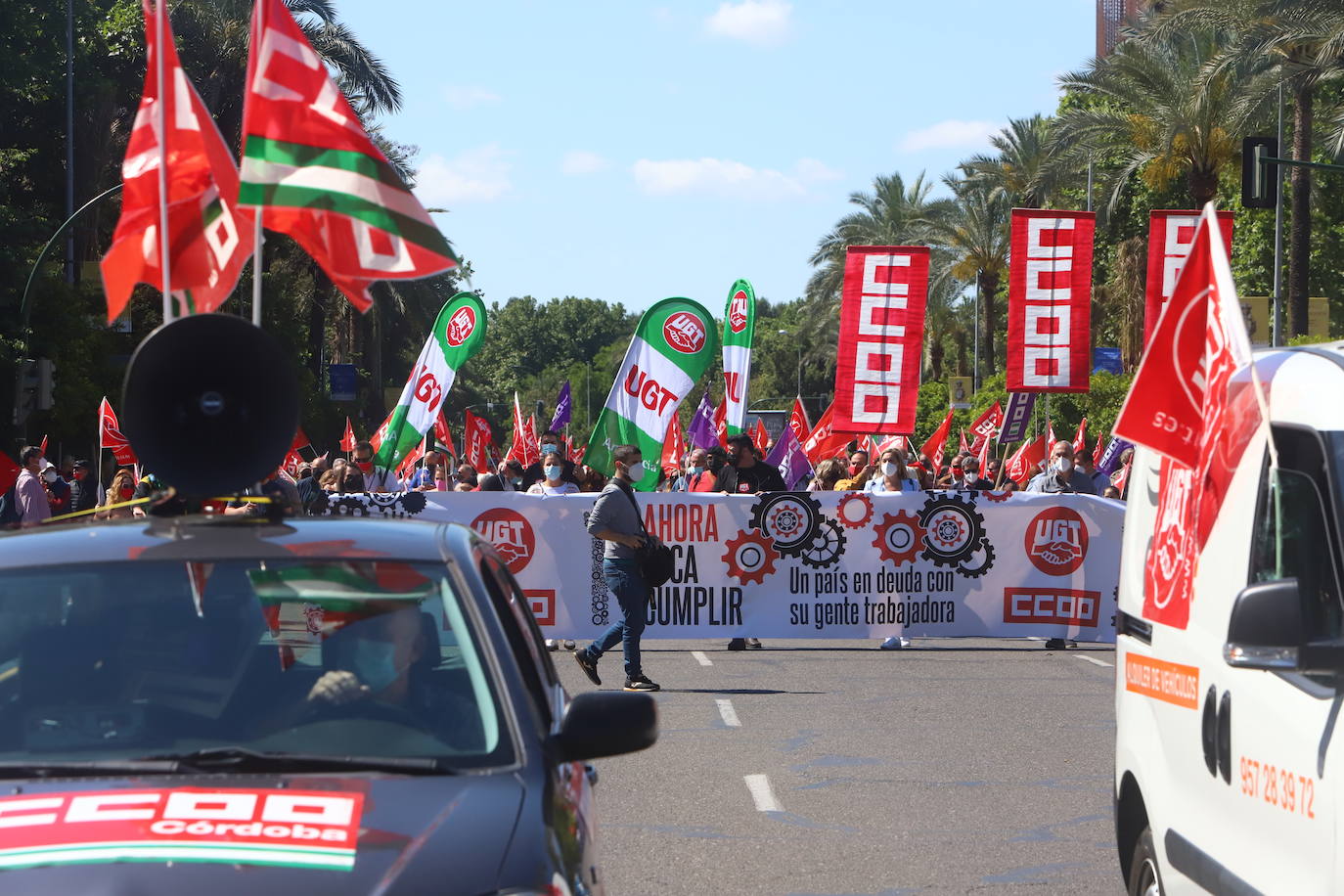 La manifestación del Primero de Mayo en Córdoba, en imágenes