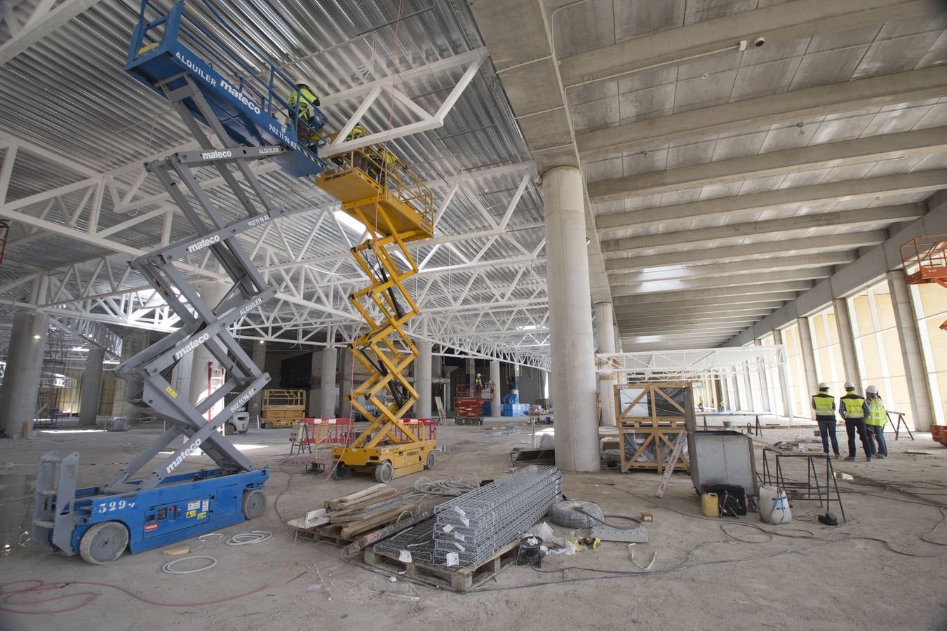 Obras en el aeropuerto de Sevilla