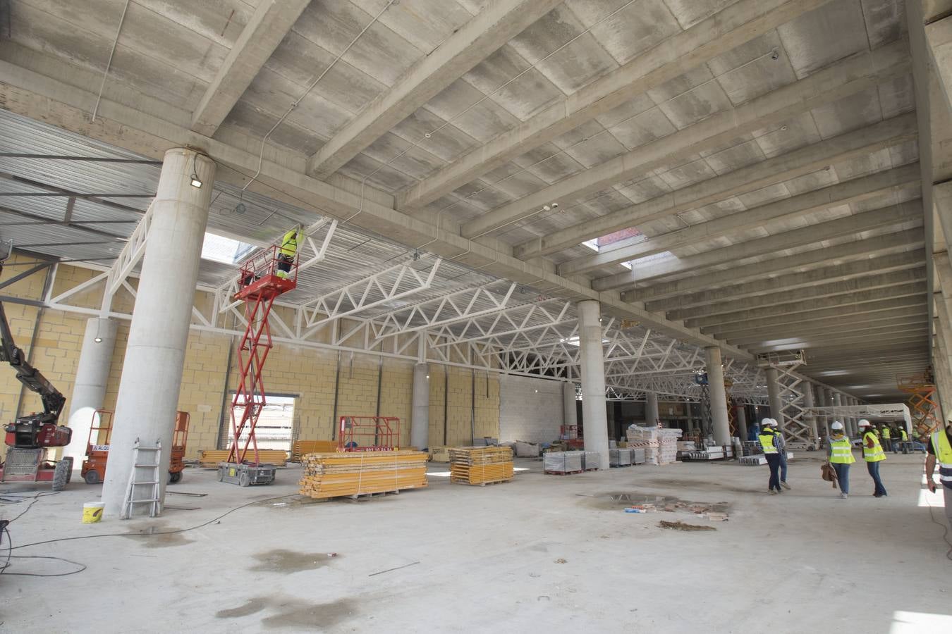 Obras en el aeropuerto de Sevilla