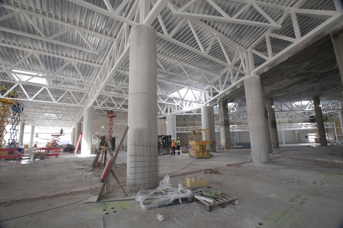 Obras en el aeropuerto de Sevilla