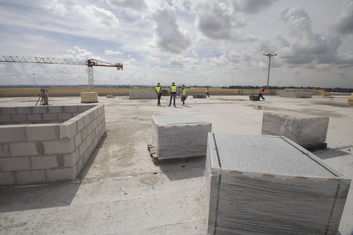 Obras en el aeropuerto de Sevilla