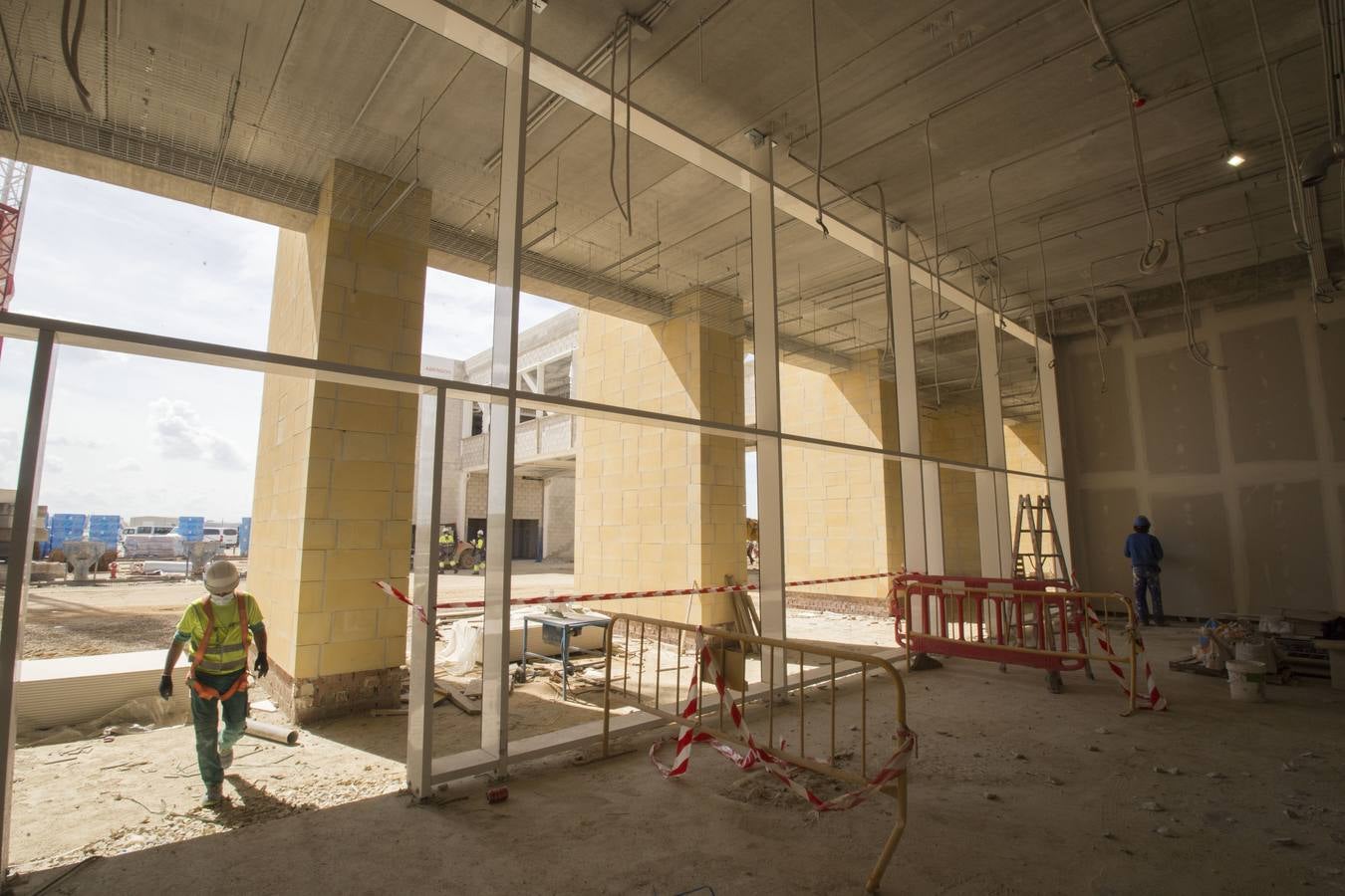 Obras en el aeropuerto de Sevilla