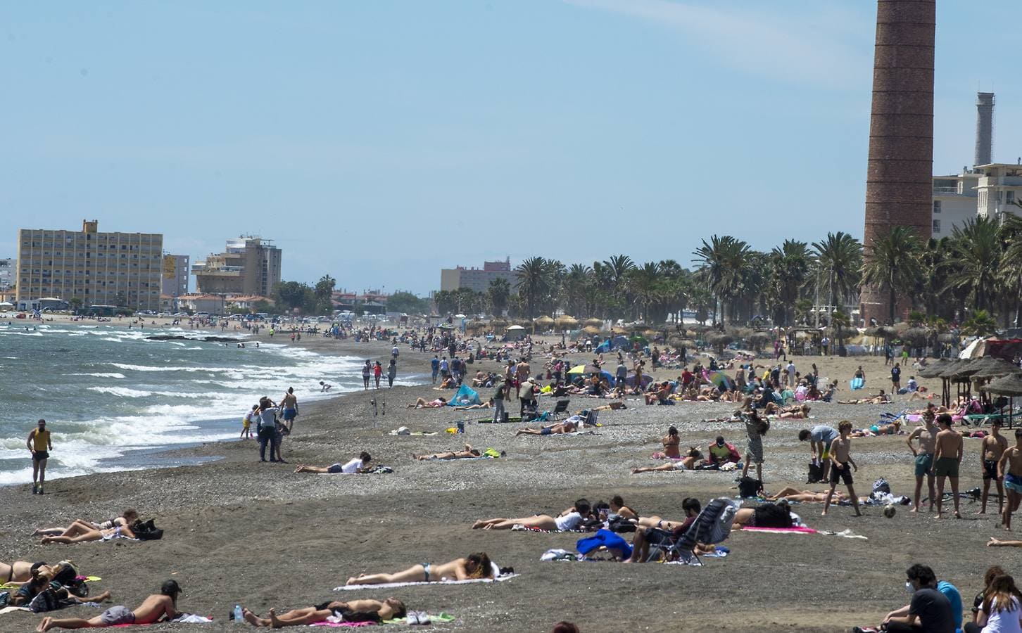 Playa de la Misericordia en Málaga