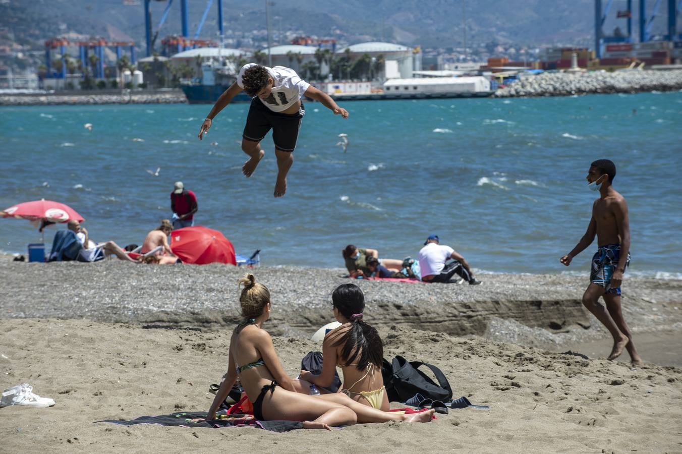 Playa de la Misericordia en Málaga