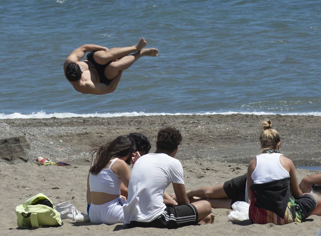 Playa de la Misericordia en Málaga