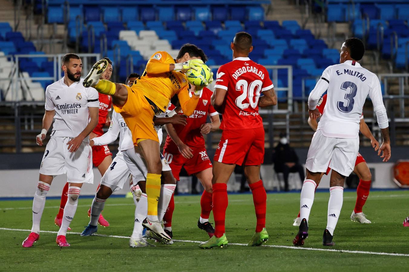 Partido entre el Real Madrid y el Sevilla