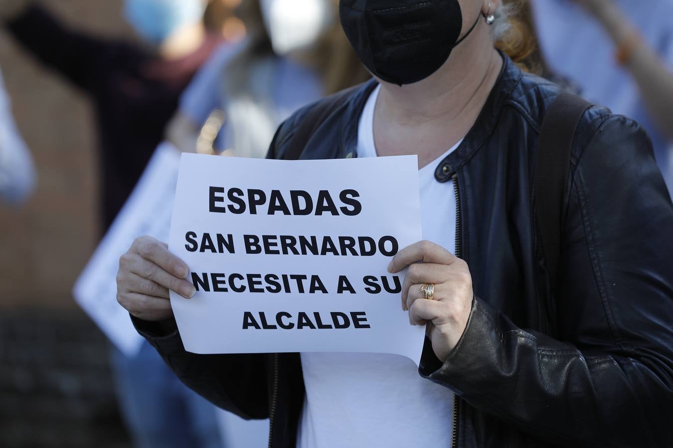 Protesta de los vecinos de San Bernardo frente a la Fábrica de Artillería