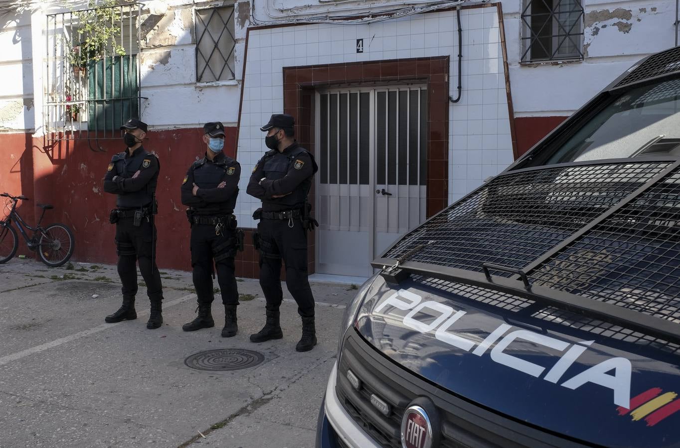 Operación de la Policía Nacional contra el tráfico de drogas en San Fernando