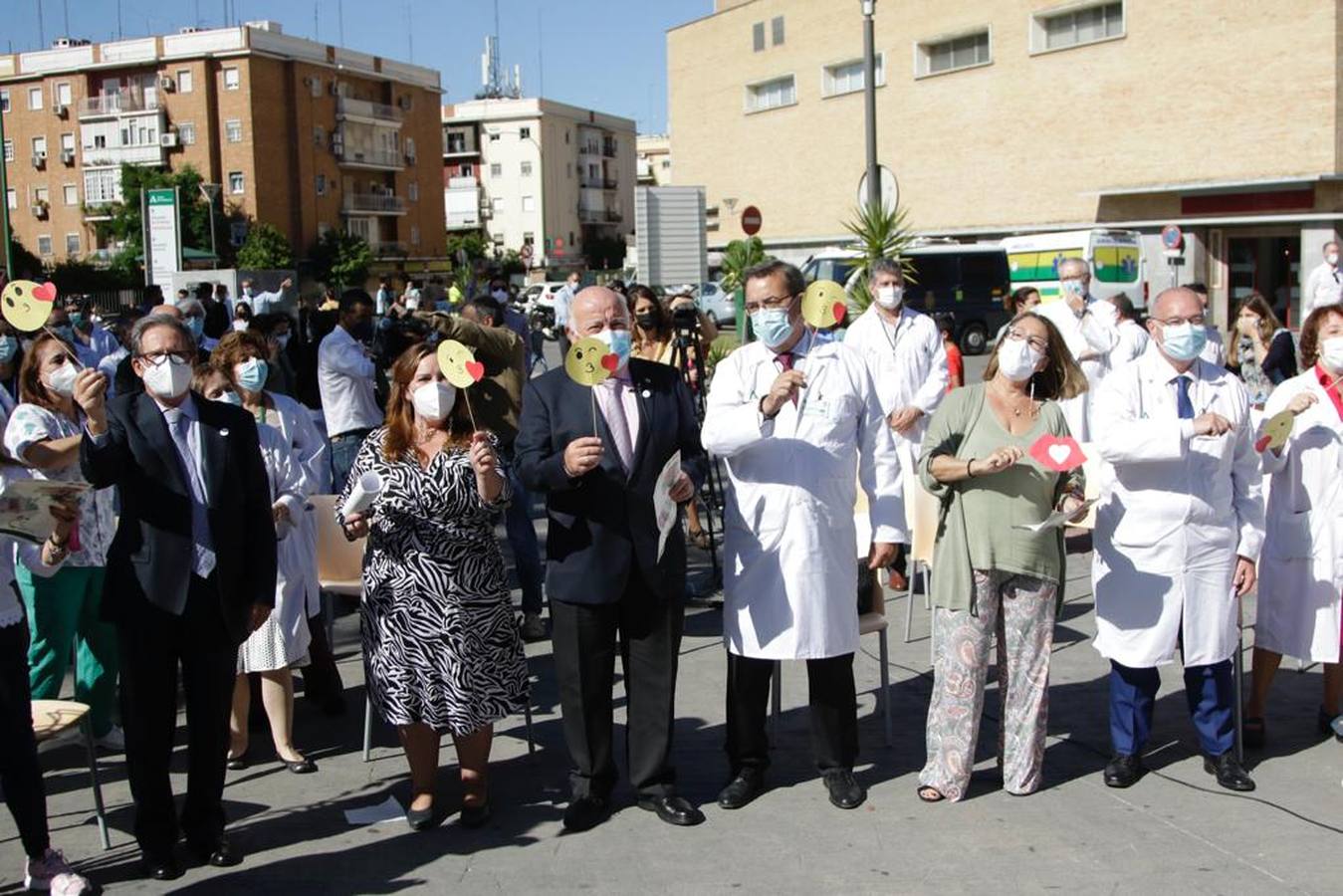 Presentación de los actos conmemorativos preparados para celebrar el 50 aniversario de los hospitales Infantil y de la Mujer del Virgen del Rocío