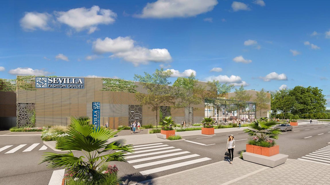 Aspecto del complejo Sevilla Fashion Outlet cuando sea  reformado