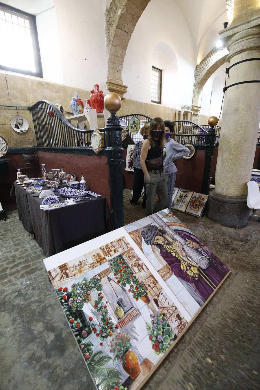 La cerámica de La Rambla en las Caballerizas Reales de Córdoba, en imágenes