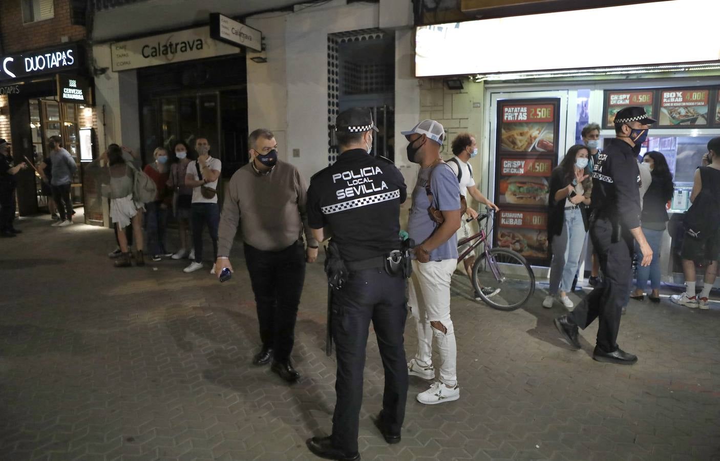 Dispositivo policial en la Alameda