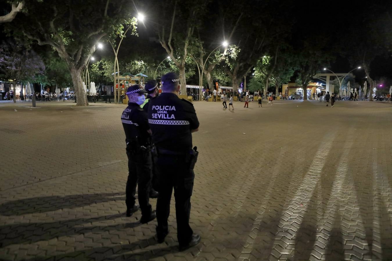 Dispositivo policial en la Alameda