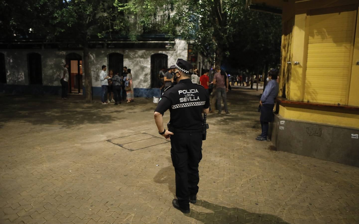 Dispositivo policial en la Alameda