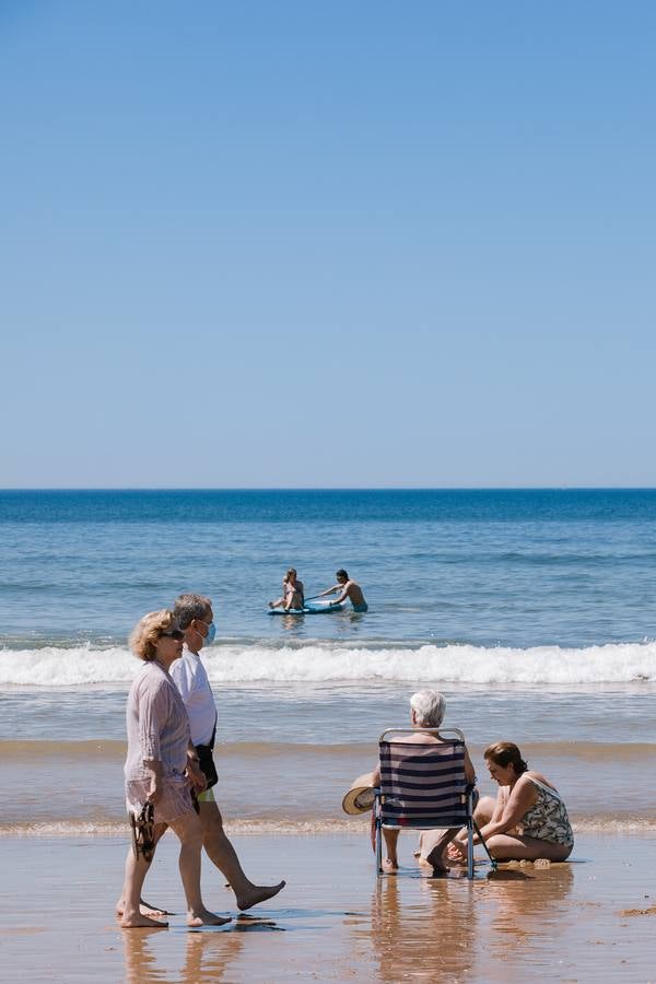 Ambiente en la playa de Punta Umbría