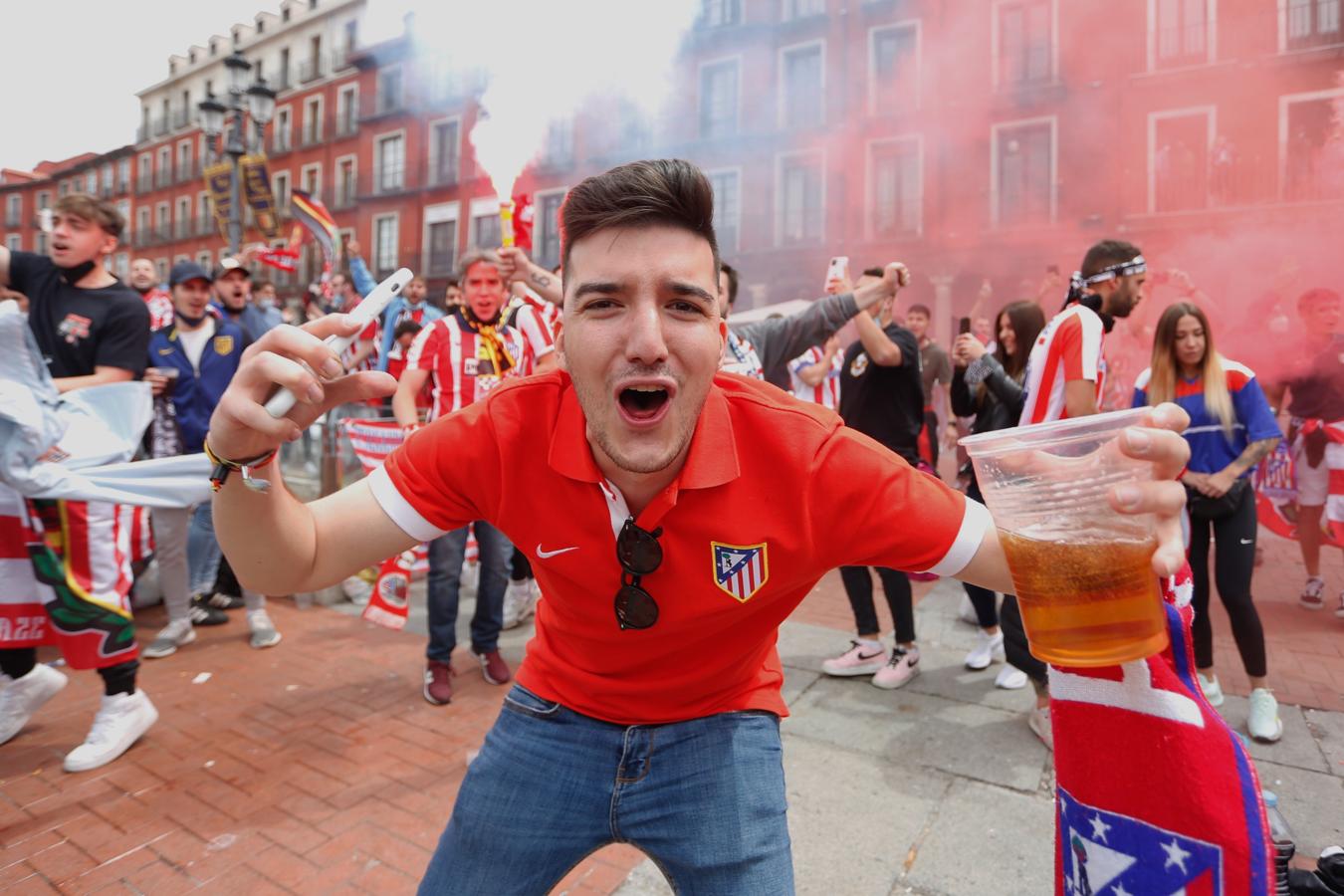 El Atlético gana la Liga: Las imágenes de las horas previas y de la celebración en Valladolid