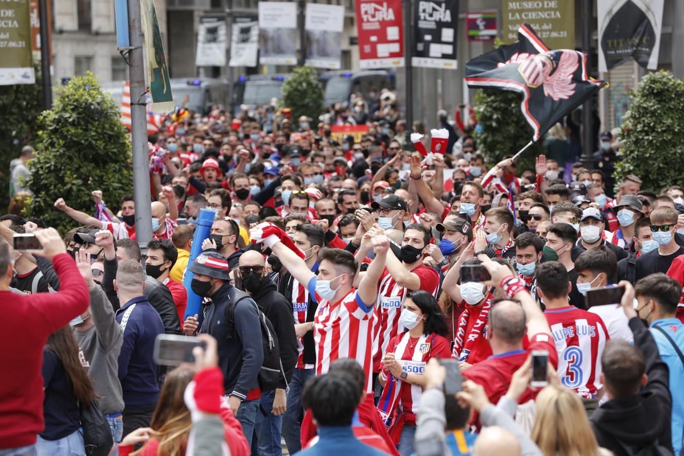 El Atlético gana la Liga: Las imágenes de las horas previas y de la celebración en Valladolid