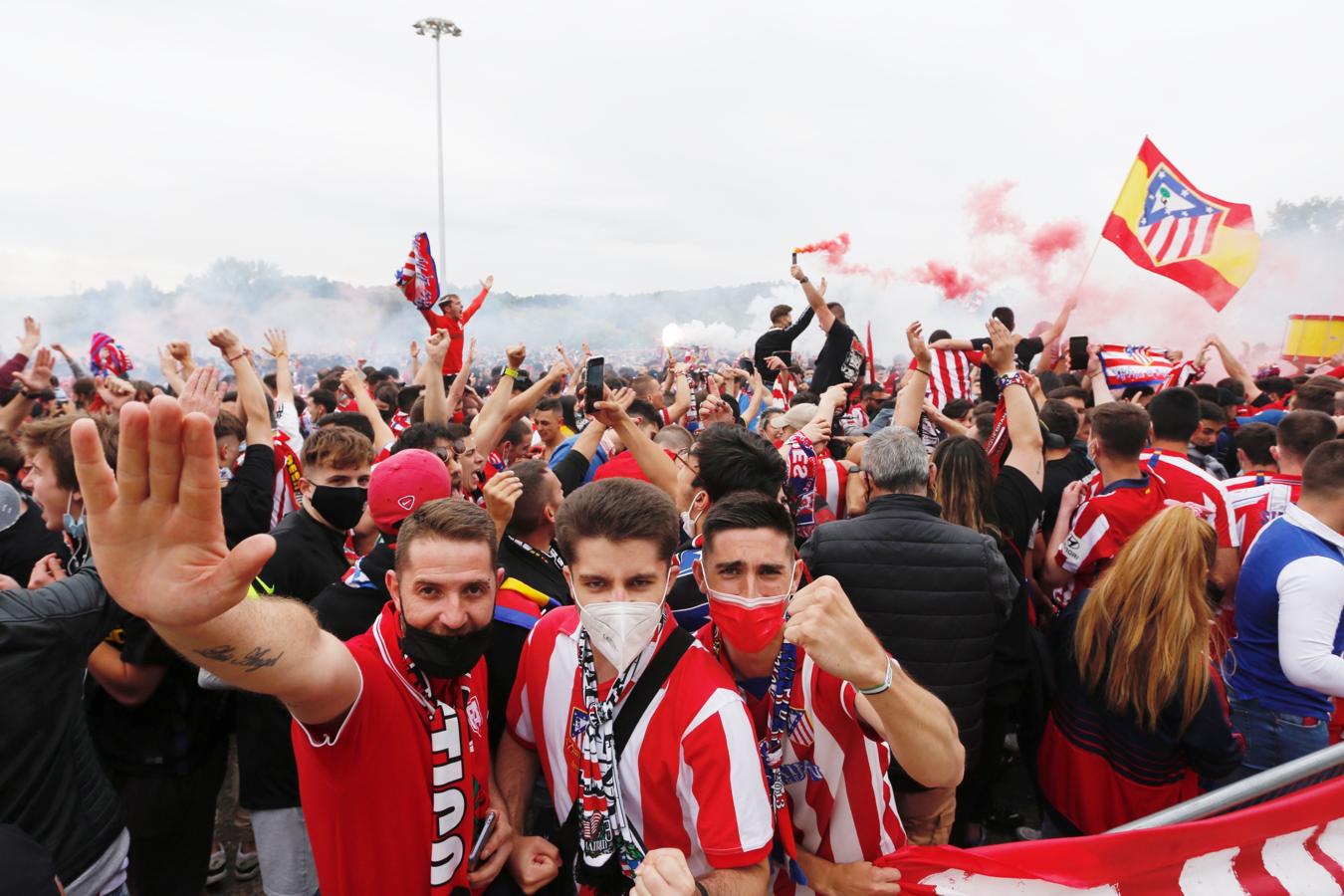 El Atlético gana la Liga: Las imágenes de las horas previas y de la celebración en Valladolid