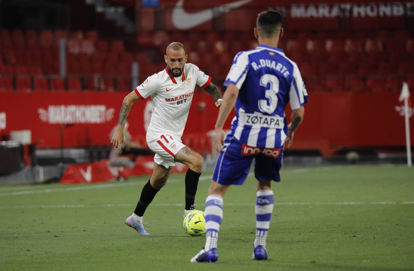 Partido entre el Sevilla FC y el Deportivo Alavés