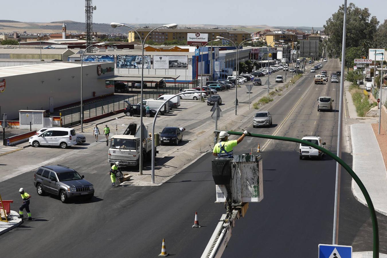 Las últimas obras del tramo municipal de la Ronda Norte de Córdoba, en imágenes