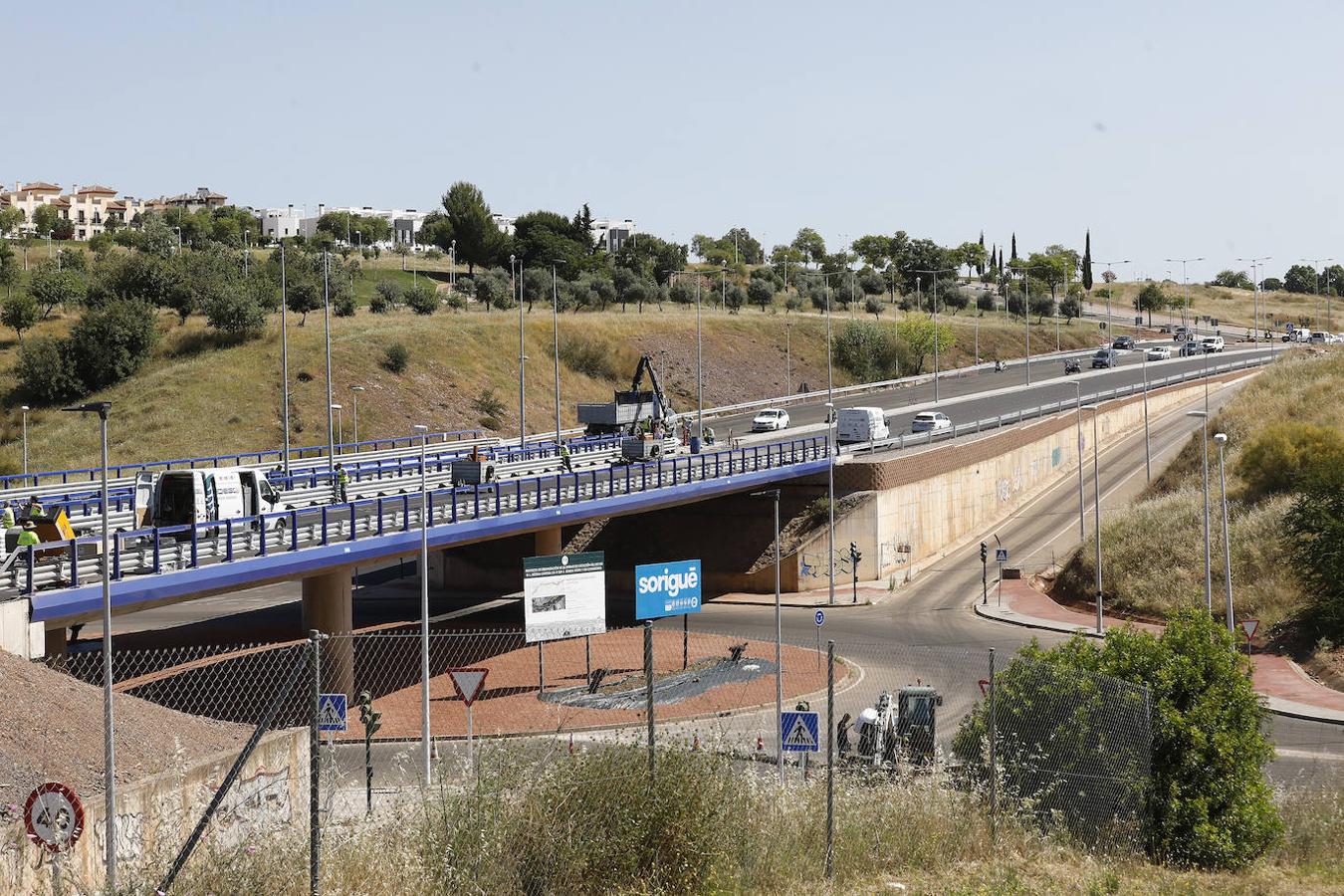 Las últimas obras del tramo municipal de la Ronda Norte de Córdoba, en imágenes